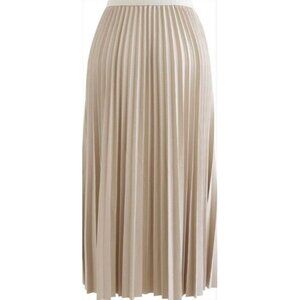 Rachel Zoe Pleated Skirt – Size Large, Champagne Color